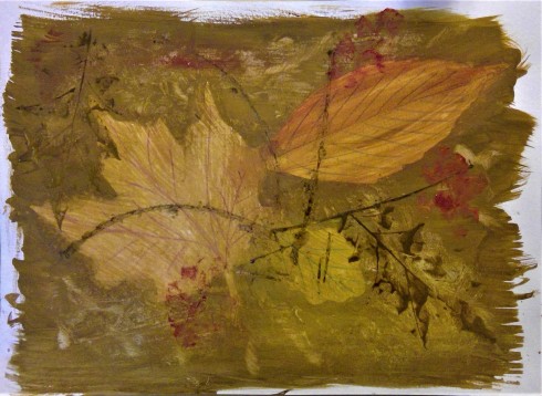 collage of leaves